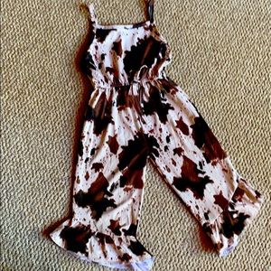 Cow print jumpsuit